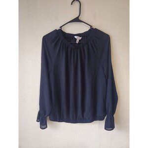 Nine West Womens  Long Sleeve Blouse Size S Polyester